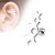 srebny stal chirurgiczna kolczyk w chrząstce do ucha tragus helix piercing sklep