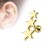 złoty kolczyk do chrząstki helix conch stal chirurgiczna piercing sklep olsztyn