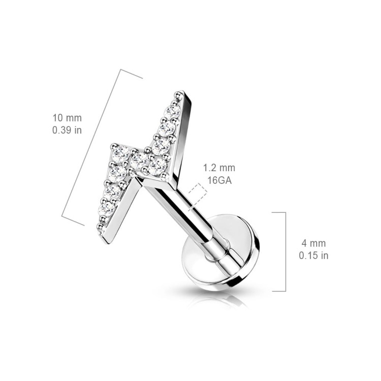 jak sprawdzić wymiar zmierzyć kolczyk labret do uszu chrząstki helix tragus rook conch