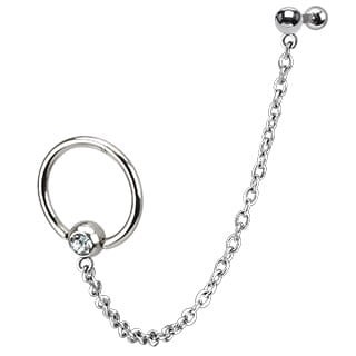 Kolczyk do ucha chrząstki kolko piercing