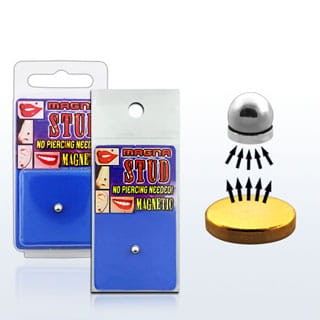 kolczyka na magnes srebrna kulka oszukany