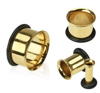 tunel 8mm pozłacany olsztyn Bezpieczny dla skóry tunel