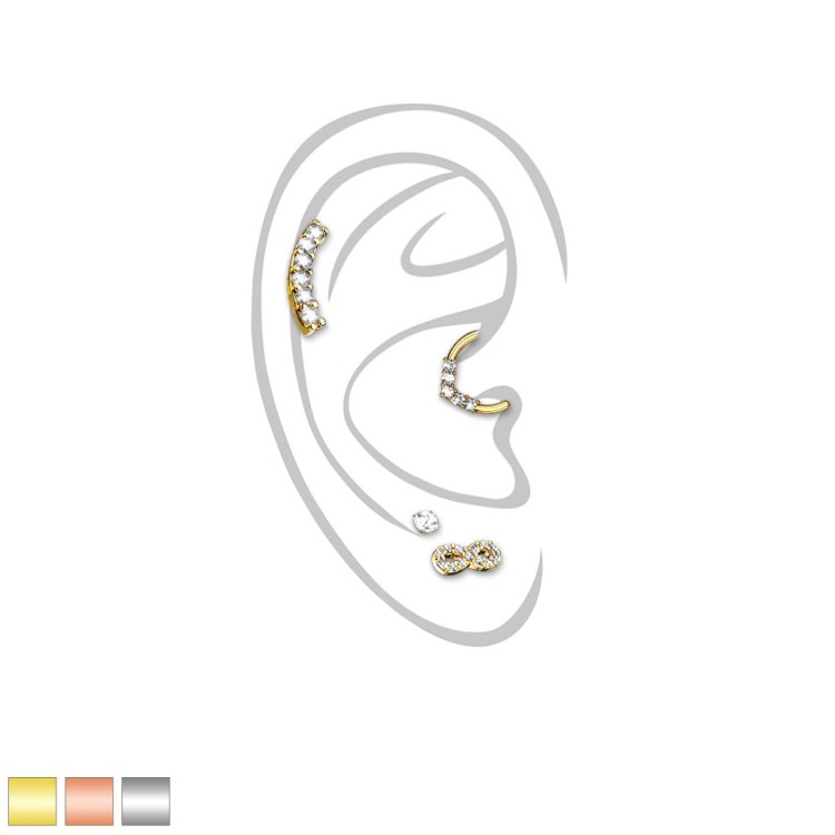 Kolczyki do ucha chrząstka helix Daith tragus przekłuwanie olsztyn