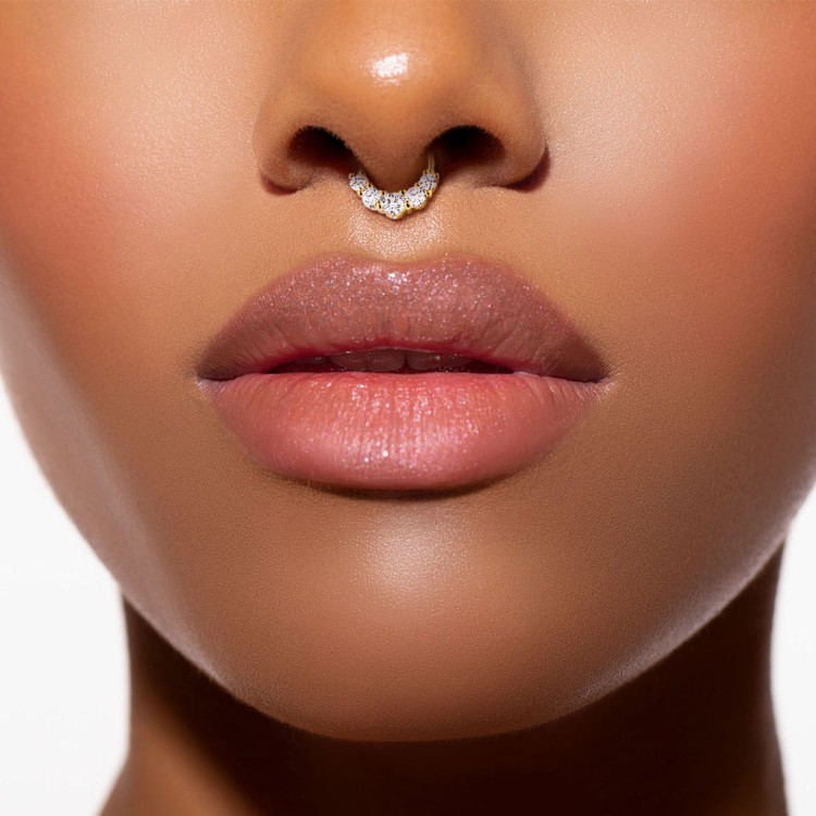 Kolczyk septum do chrząstki usznej Daith serce piercing studio olsztyn