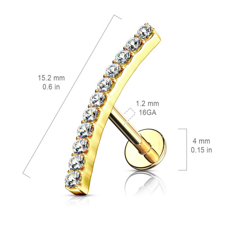 jak zmierzyć Kolczyki do Chrząstki uszu wargi Monroe labret helix