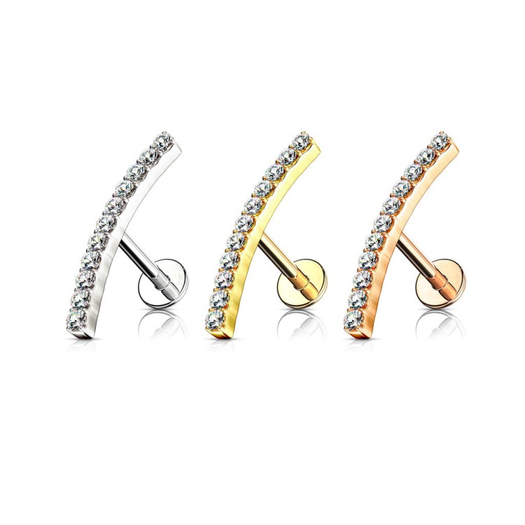 kolczyki , kolczyki do chrząstki, stal chirurgiczna, kryształki, piercing4u, biżuteria uszna