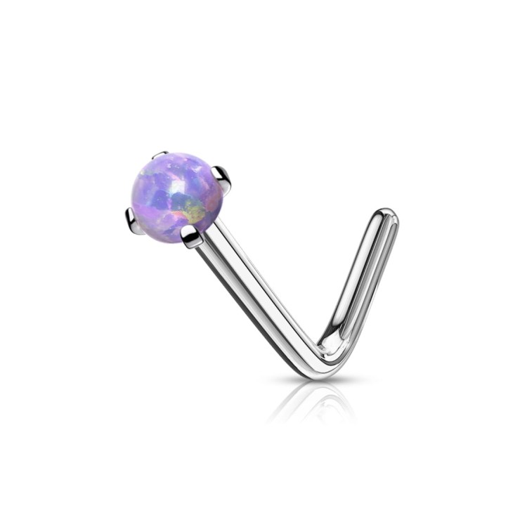 Fioletowy (2mm): "Subtelny fiolet – 2mm kolczyk do nosa z klasą.