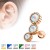 olczyki do tragus i helix z 14-karatowego różowego złota