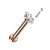 rose gold labret kolczyk do chrząstki ucha helix, rook, conch lobe
