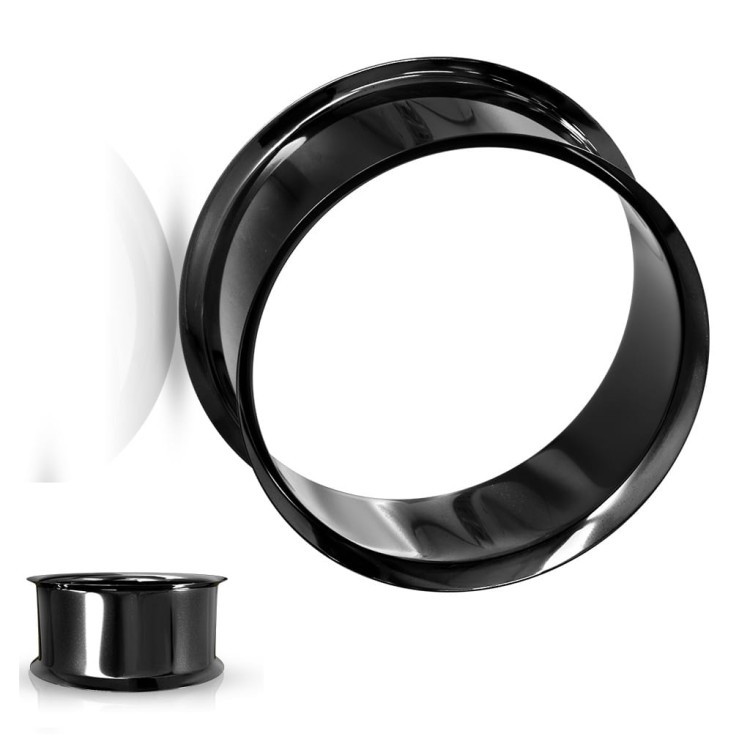 Czarny Tunel 8mm do uszu piercing luksusowy