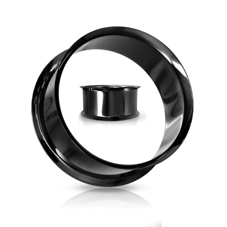 Czarny stylowy Tunel rozmiar 10mm do ucha