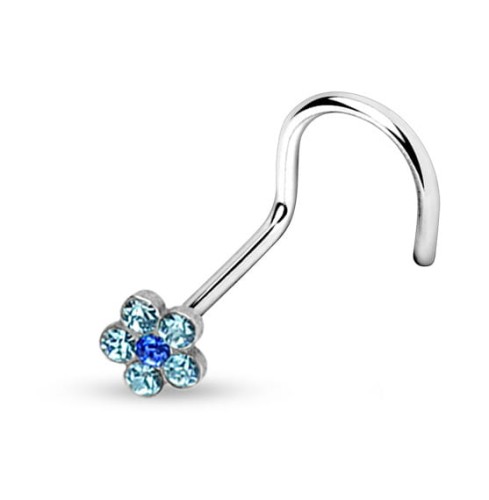 kolczyk do nosa, kryształki