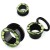 Tunel do ucha moro 6–16mm | Akrylowy piercing z gwintem