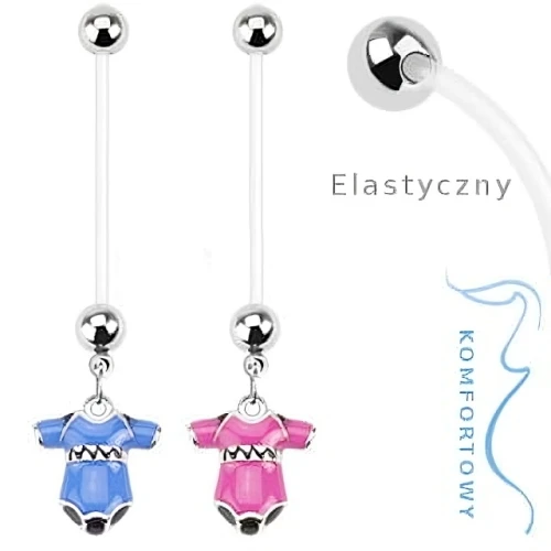 Kolczyk ciążowy do pępka antyalergiczny PTFE piercing