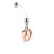 rose gold kolczyk ciążowy do brzucha sklep z biżuterią w pępku ptfe
