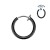 Kolczyk do nosa kółko bez przekłuwania septum