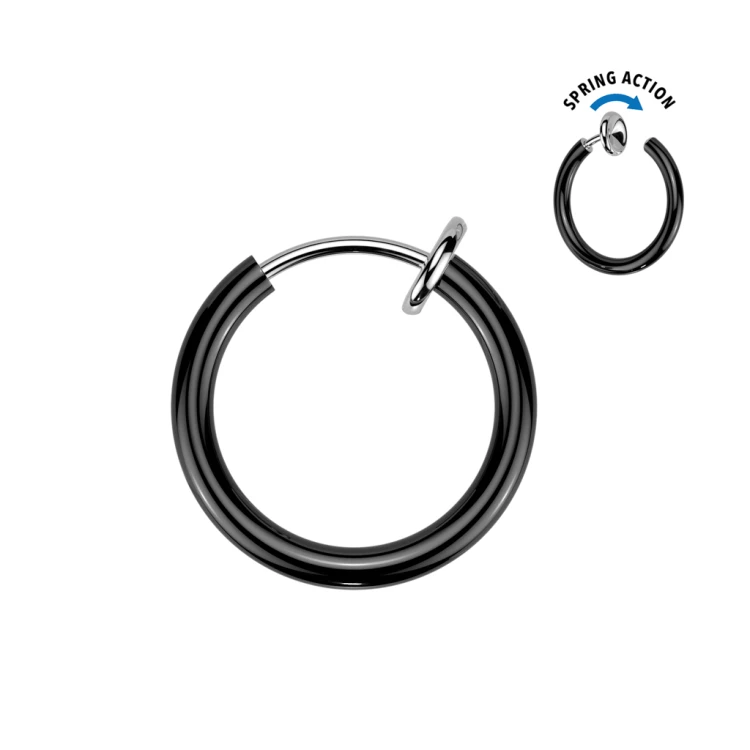 Kolczyk do nosa kółko bez przekłuwania septum