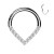 srebrny Kolczyk Clicker piercing septum daith helix