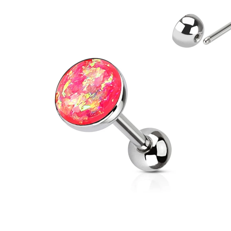 różowy Kolczyk do jezyka  piercing