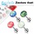 Zestaw 4 kolczyków do języka Opal Glitter stal chirurgiczna