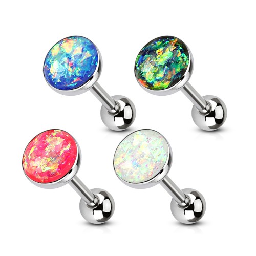 Zestaw 4 kolczyków do języka piercing stal chirurgiczna