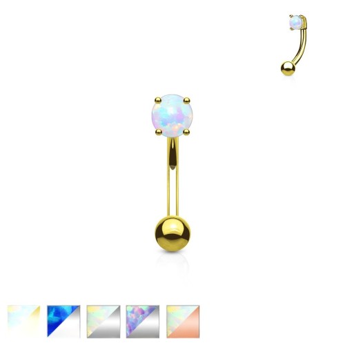 kolczyk-banan-opal-3mm-stal-chirurgiczna-brwi-daith piercing