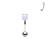 kolczyk-banan-opal-3mm-stal-chirurgiczna-brwi-daith srebrny