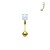 kolczyk-banan-opal-3mm-stal-chirurgiczna-brwi-daith złoty