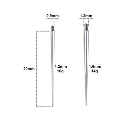 Pin do wprowadzania biżuterii insertion pin stal chirurgiczna 316L 20mm.jpg