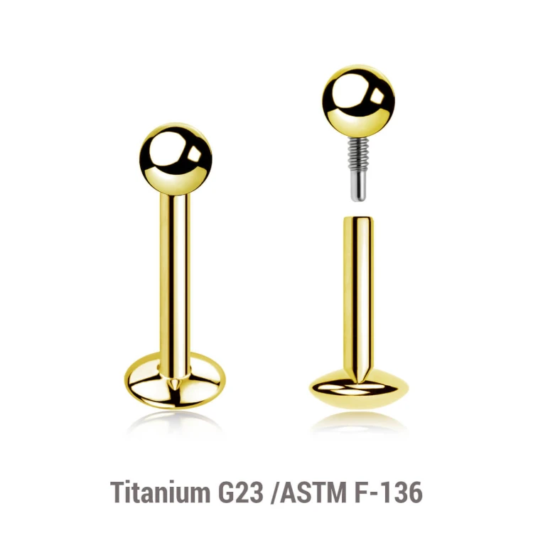 Złoty labret tytanowy G23 helix tragus piercing – luksus i komfort conch.jpg