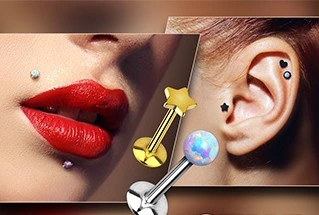 Kolczyk-do-Wargi-chrzastki-w-uchu-helix-tragus-Kolor-bialy