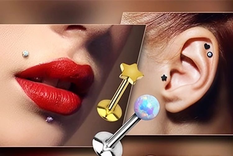 Kolczyki-do-Wargi-chrzastki-w-uchu-helix-tragus-Kolor-bialy