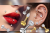 Złoty labret tytanowy G23 z kryształkiem luksusowy piercing helix tragus conch