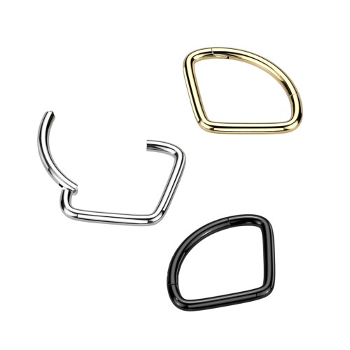 Tytanowy Clicker Segmentowy Jodełka Septum daith Ucho piercing
