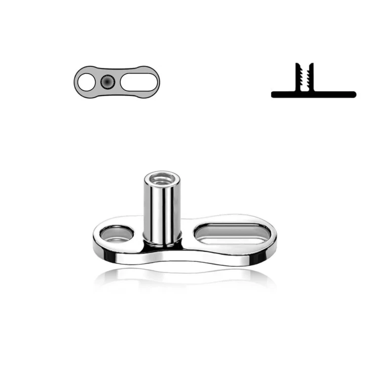 titanium-g23-dermal-anchor-base-plate-length-6mm-2-holes-12mm-16g