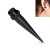 duzy-gruby-16mm-prosty-taper-Czarny-rozciaganie-uszu-Rozpychacz-do-ucha