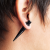 Rozpychacz do ucha 12mm czarny prosty taper.png