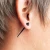 Rozpychacz do ucha mały cienki 3mm czarny prosty taper