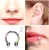 PODKOWA złota stal chirurgiczna septum helix kulki chrząstka ucha piercingainbow .webp