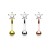 Kolczyk Banan z Cyrkoniową Gwiazdką – Stal Chirurgiczna 316L (1.2/8mm) | Brew, Daith, Rook