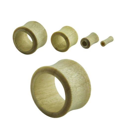 Organiczny Jasny Tunel do Uszu Drewno Krokodylowe piercing.webp