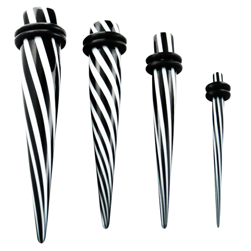 Akrylowy Rozpychacz do Uszu 4mm Taper Prosty