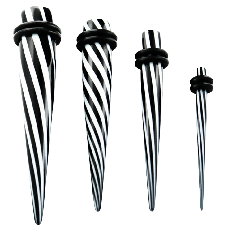 Akrylowy Rozpychacz do Uszu 4mm Taper Prosty