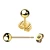 zlote-kolczyki-do-uszu-tytanowe-wkretki-kulka-piercing-lobe