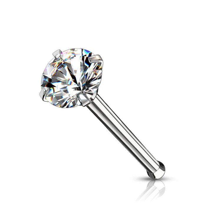 srebna modna biżuteria piercing