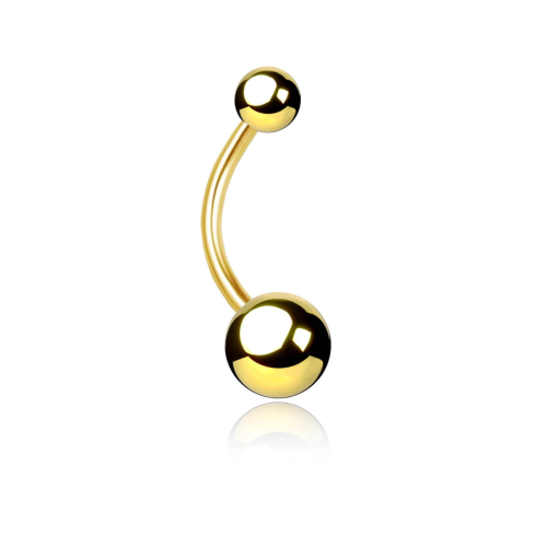 Kolczyk do pępka złoty piercing 12mm.png