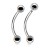Kolczyk stalowy banan 316L 1.2mm, do brwi, daith, helix