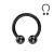 czarna Podkówka Bioflex do Septum Helix Smiley Daith 8mm