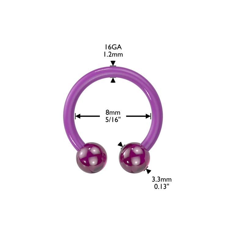 jak się mierzy Podkówka Bioflex do Septum Helix Smiley Daith 8mm