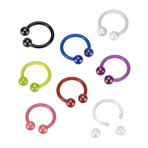 Kolczyk Podkowa Bioflex do Septum Helix Smiley Daith 1.2 8mm 3mm